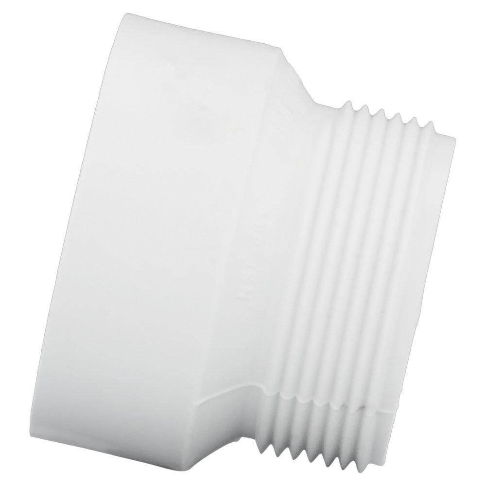 White PVC DWV Female Trap Adapter (Without Washer & Nut) 