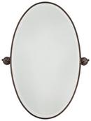 Minka Lavery Dark Brushed Bronze 36 x 21-1/2 in. Oval Pivoting Mirror 