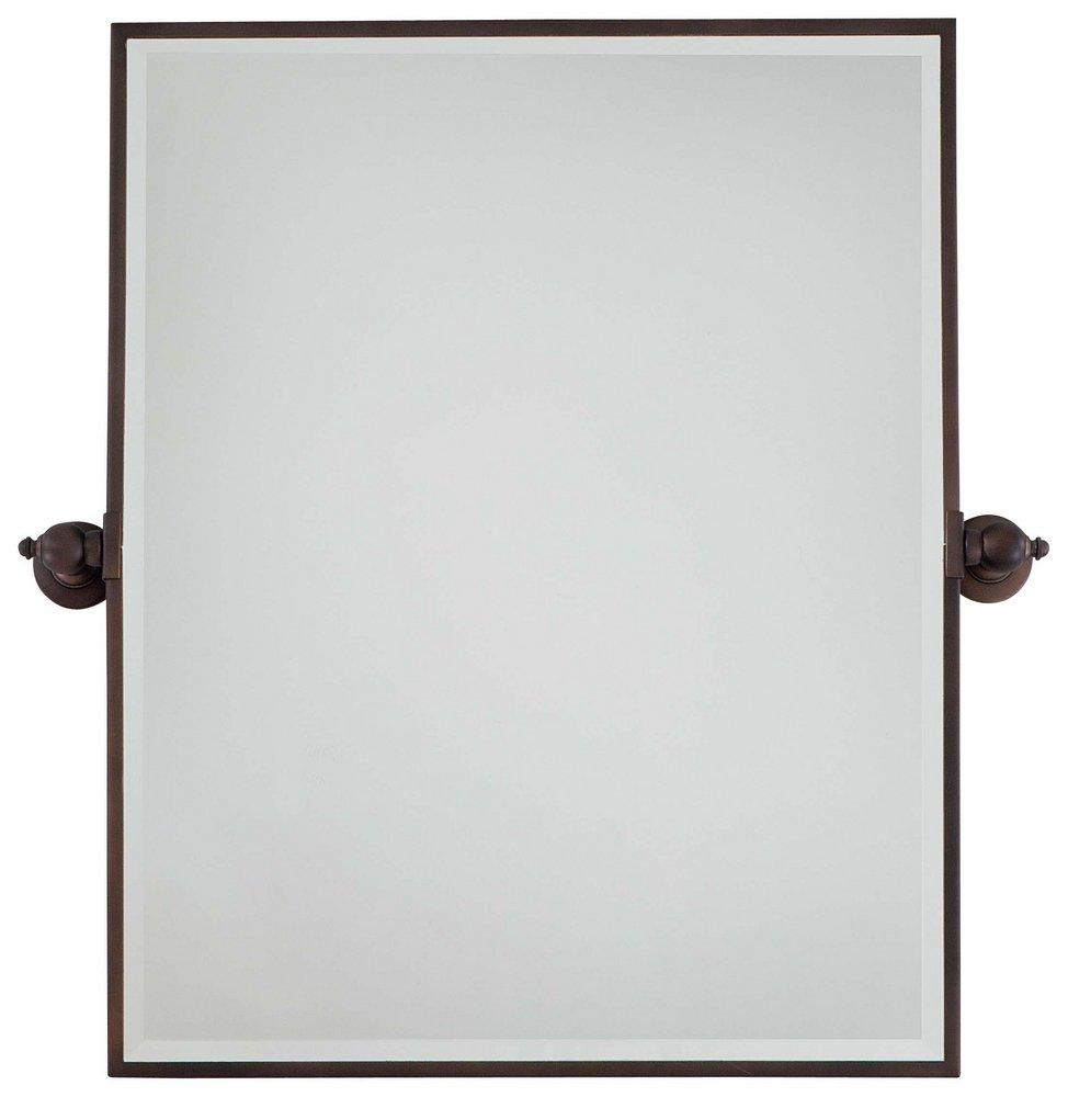 Minka Lavery Dark Brushed Bronze 30 x 24 in. Rectangle Pivoting Mirror 