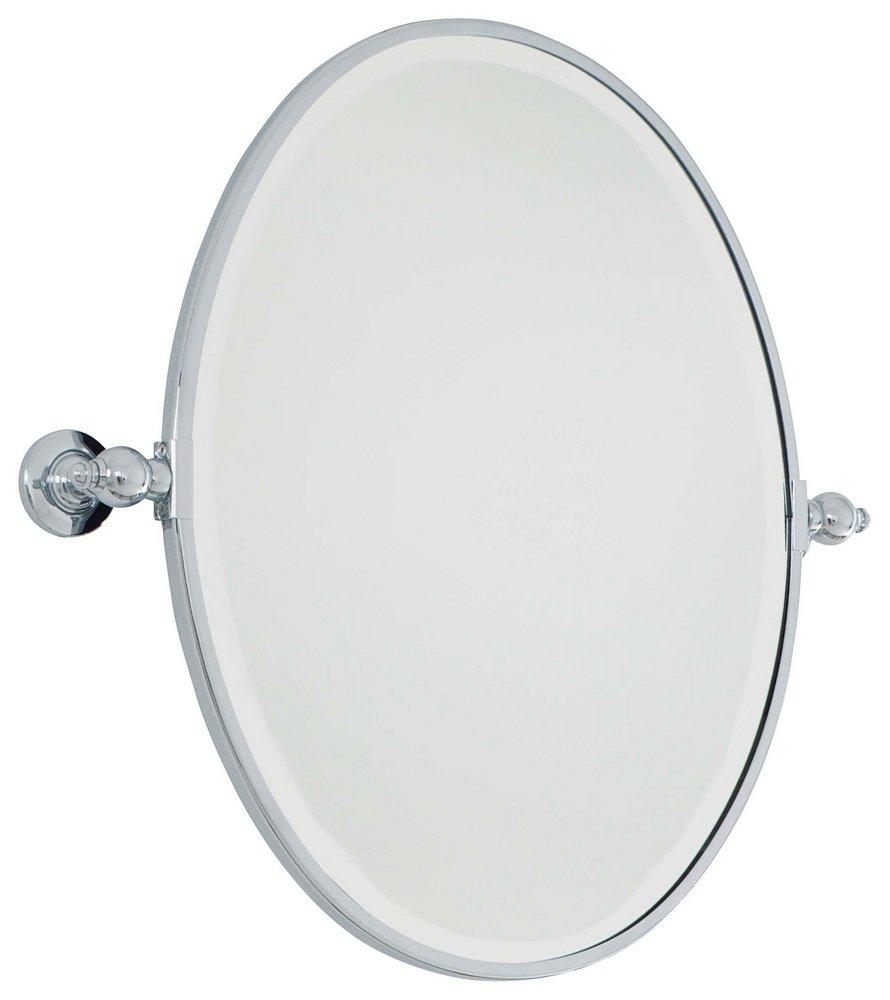 Minka Lavery Polished Chrome 24-1/2 x 19-1/2 in. Oval Pivoting Mirror 