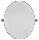 Minka Lavery Brushed Nickel 24-1/2 x 19-1/2 in. Oval Pivoting Mirror 