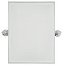 Rectangle Pivoting Mirror in Polished Chrome