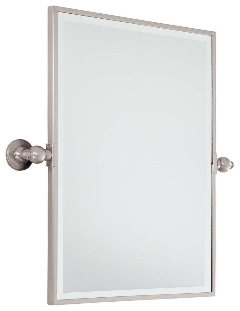 Minka Lavery Brushed Nickel 24 x 18 in. Rectangle Pivoting Mirror 