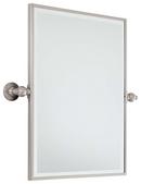 24 x 18 in. Rectangle Pivoting Mirror in Brushed Nickel
