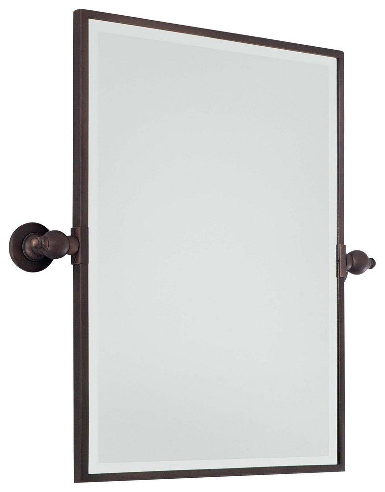 Minka Lavery Dark Brushed Bronze 24 x 18 in. Rectangle Pivoting Mirror 