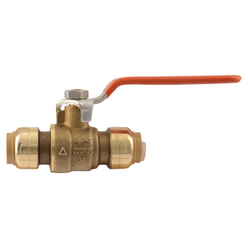 SharkBite® Chrome Brass Full Port Push-to-Connect 200# Ball Valve 