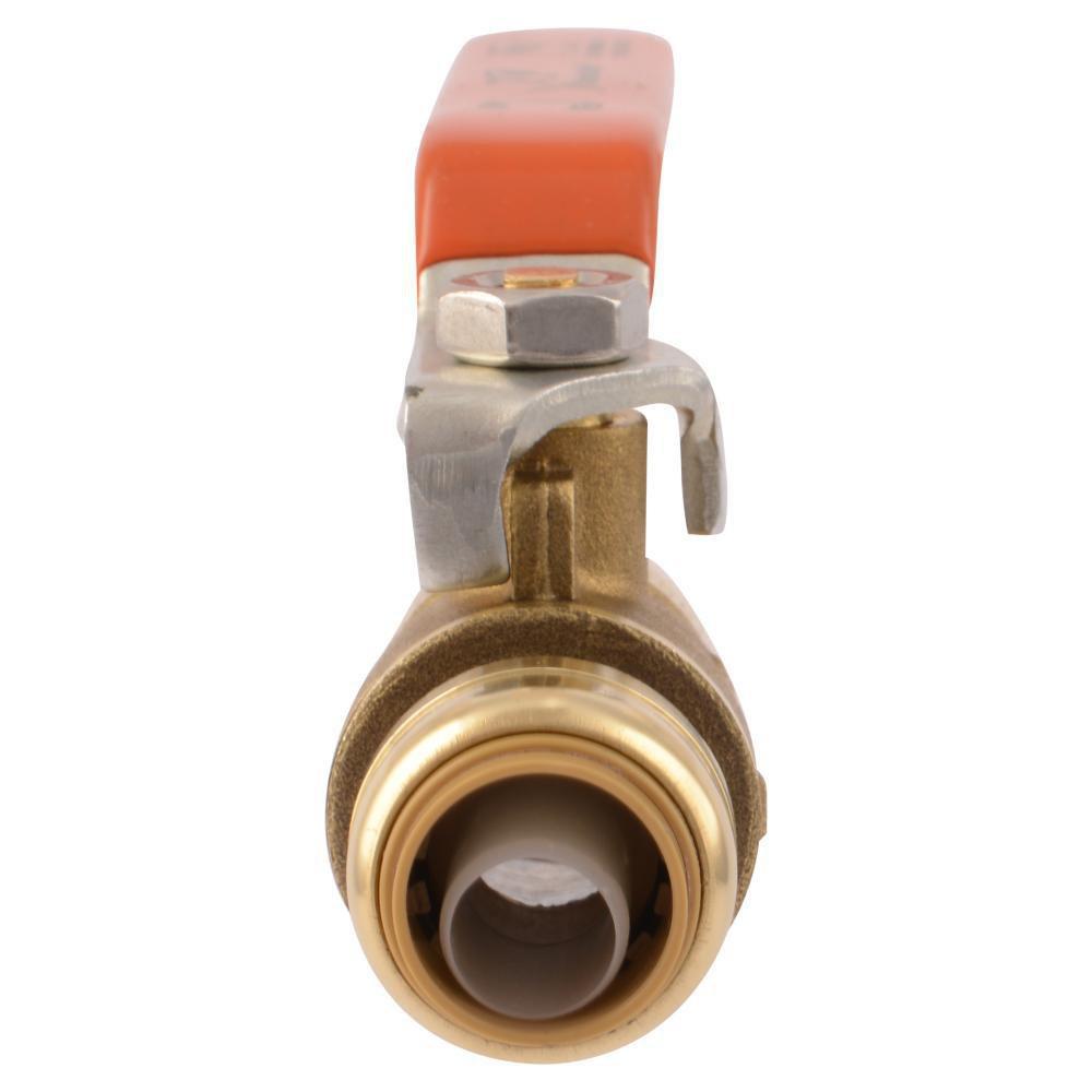 SharkBite® Chrome Brass Full Port Push-to-Connect 200# Ball Valve 
