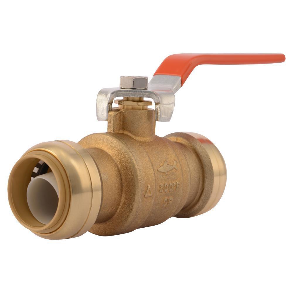 SharkBite&reg; Chrome Brass Full Port Push-to-Connect 200# Ball Valve 