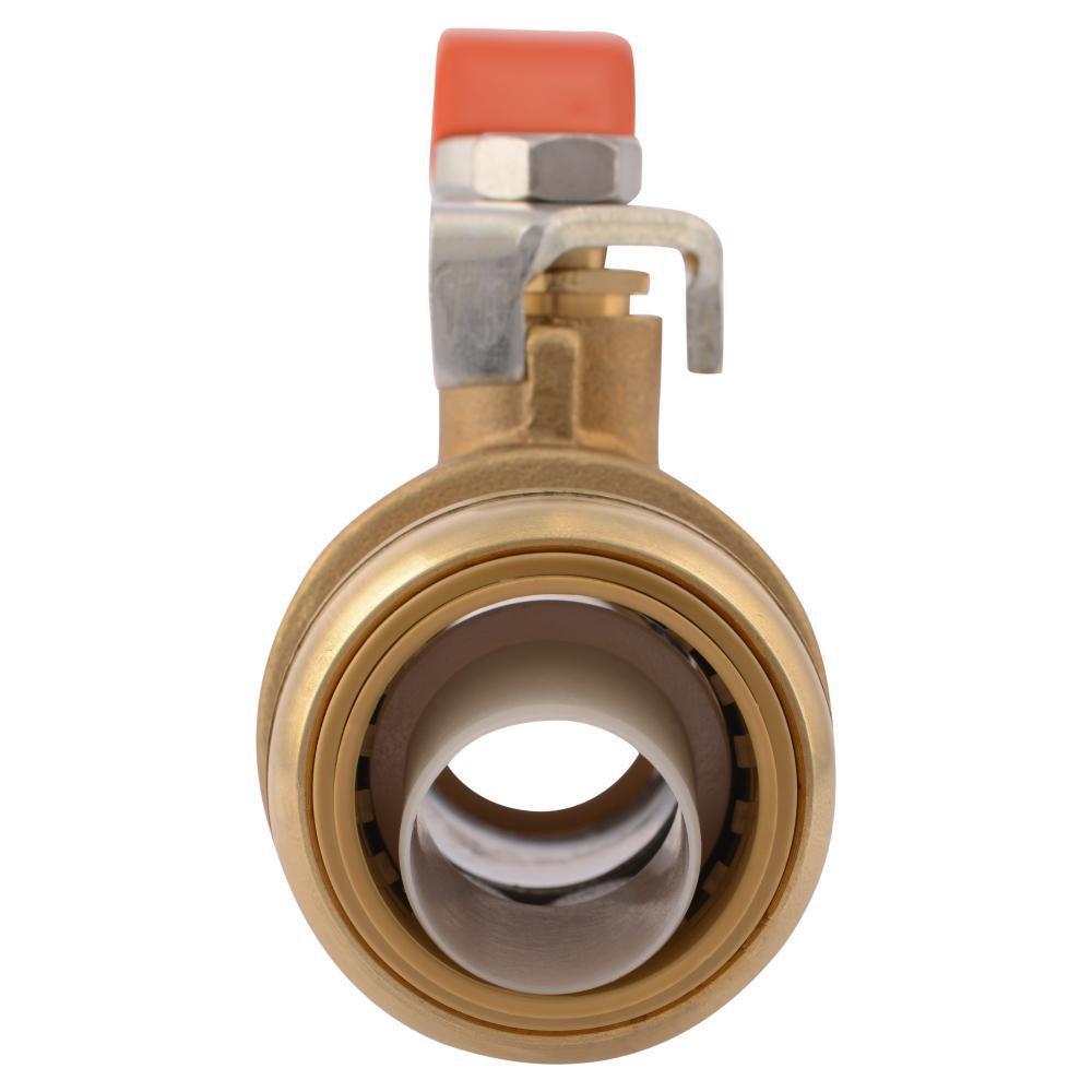 SharkBite&reg; Chrome Brass Full Port Push-to-Connect 200# Ball Valve 