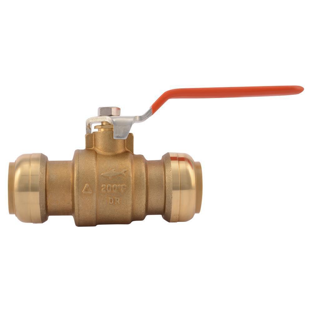 SharkBite&reg; Chrome Brass Full Port Push-to-Connect 200# Ball Valve 