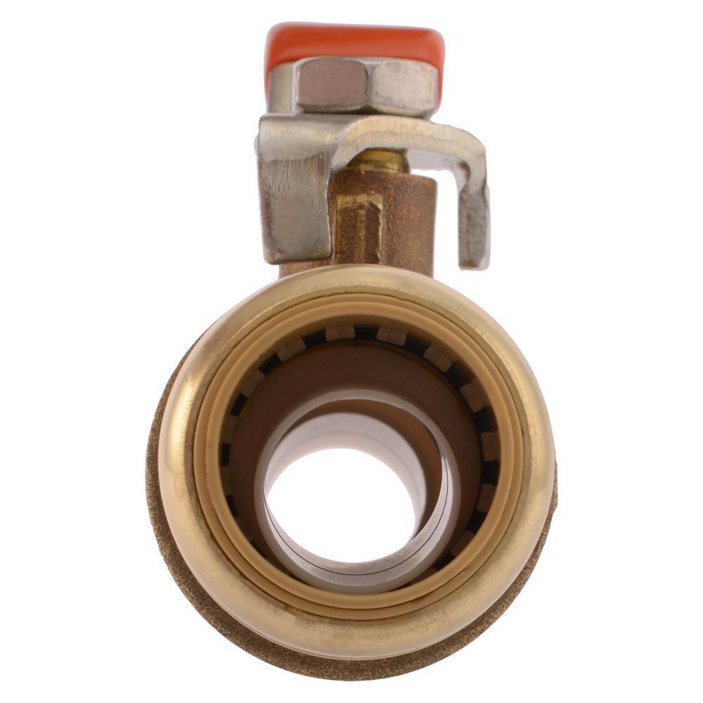 SharkBite® Chrome Brass Full Port Push-to-Connect 200# Ball Valve 