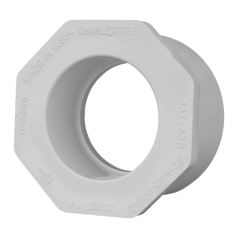 White PVC Schedule 40 Bushing 