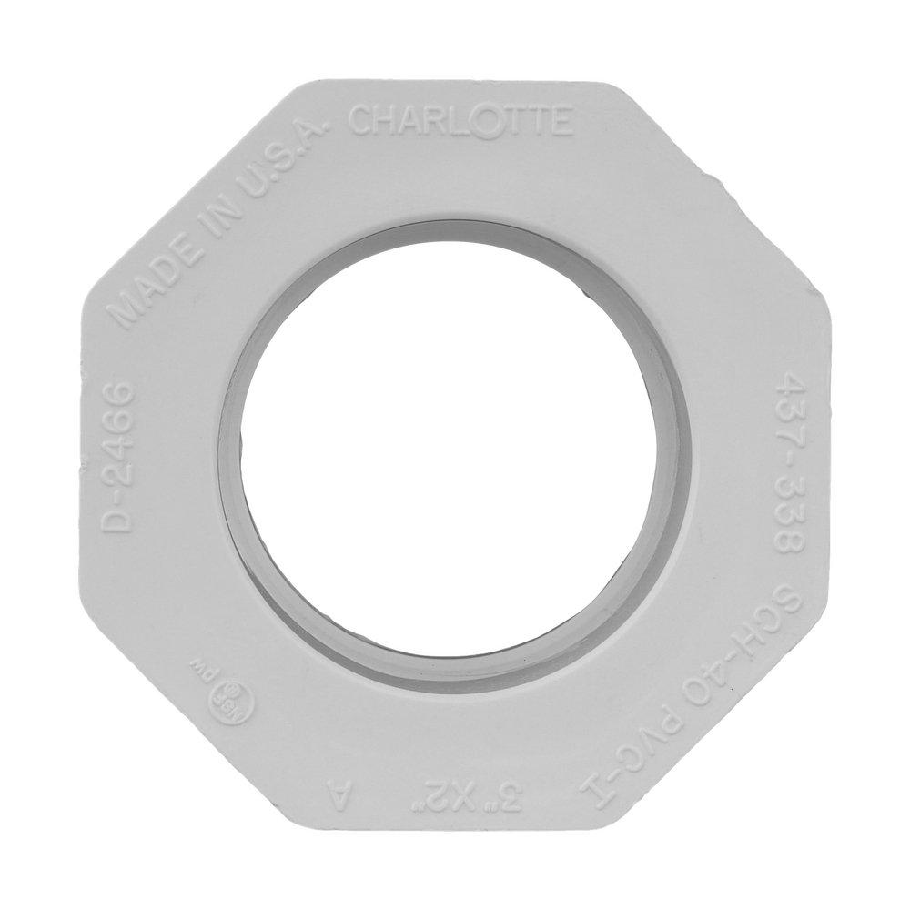 White PVC Schedule 40 Bushing 