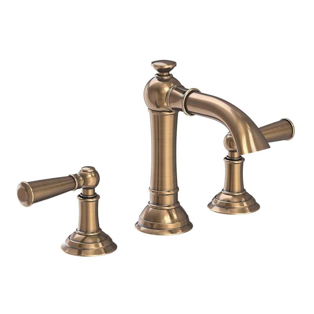 Newport Brass Antique Brass Two Handle Widespread Bathroom Sink Faucet 