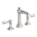 Two Handle Widespread Bathroom Sink Faucet in Polished Nickel - Natural