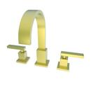 Two Handle Widespread Bathroom Sink Faucet in Satin Brass - PVD