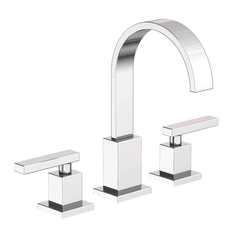 Newport Brass Polished Chrome Two Handle Widespread Bathroom Sink Faucet 