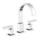 Two Handle Widespread Bathroom Sink Faucet in Polished Chrome