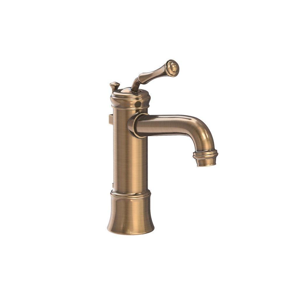 Newport Brass Antique Brass Bathroom Sink Faucet with Single Lever Handle 