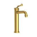 Newport Brass Satin Brass - PVD Single Handle Vessel Filler Bathroom Sink Faucet Lever Handle 