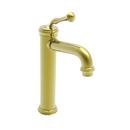 Single Handle Vessel Filler Bathroom Sink Faucet in Satin Brass - PVD