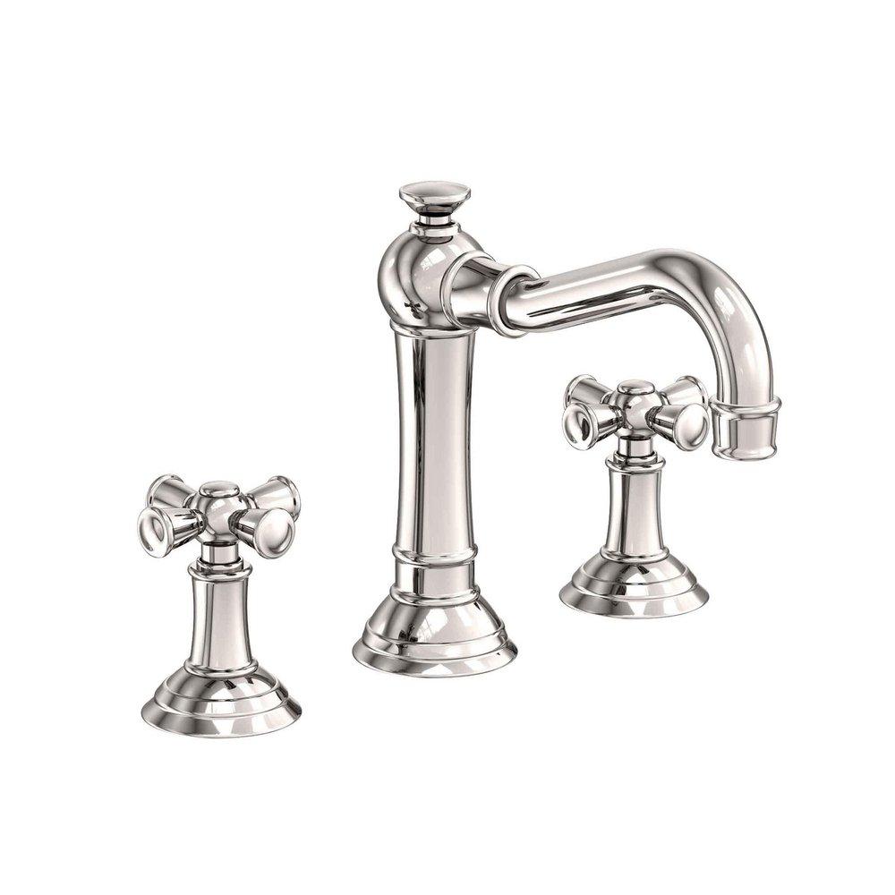 Newport Brass Polished Nickel - Natural Two Handle Widespread Bathroom Sink Faucet 