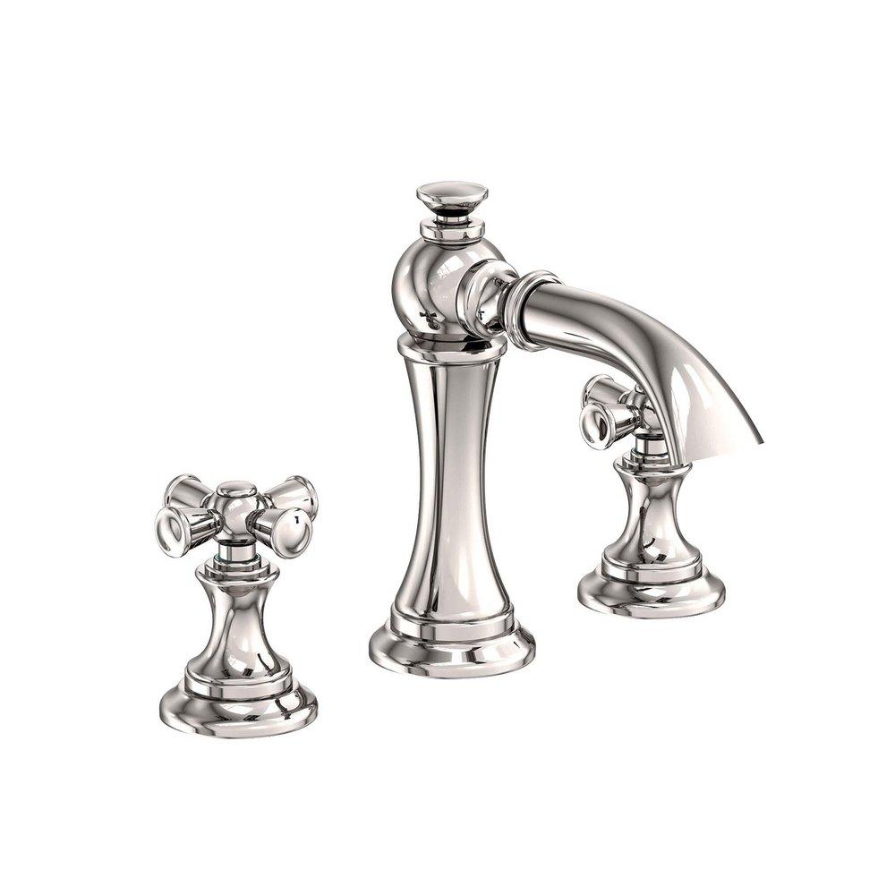 Newport Brass Polished Nickel - Natural Two Handle Widespread Bathroom Sink Faucet 