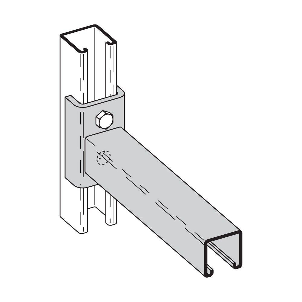 Eaton B-Line Series Zinc Plated Steel Clevis Bracket 