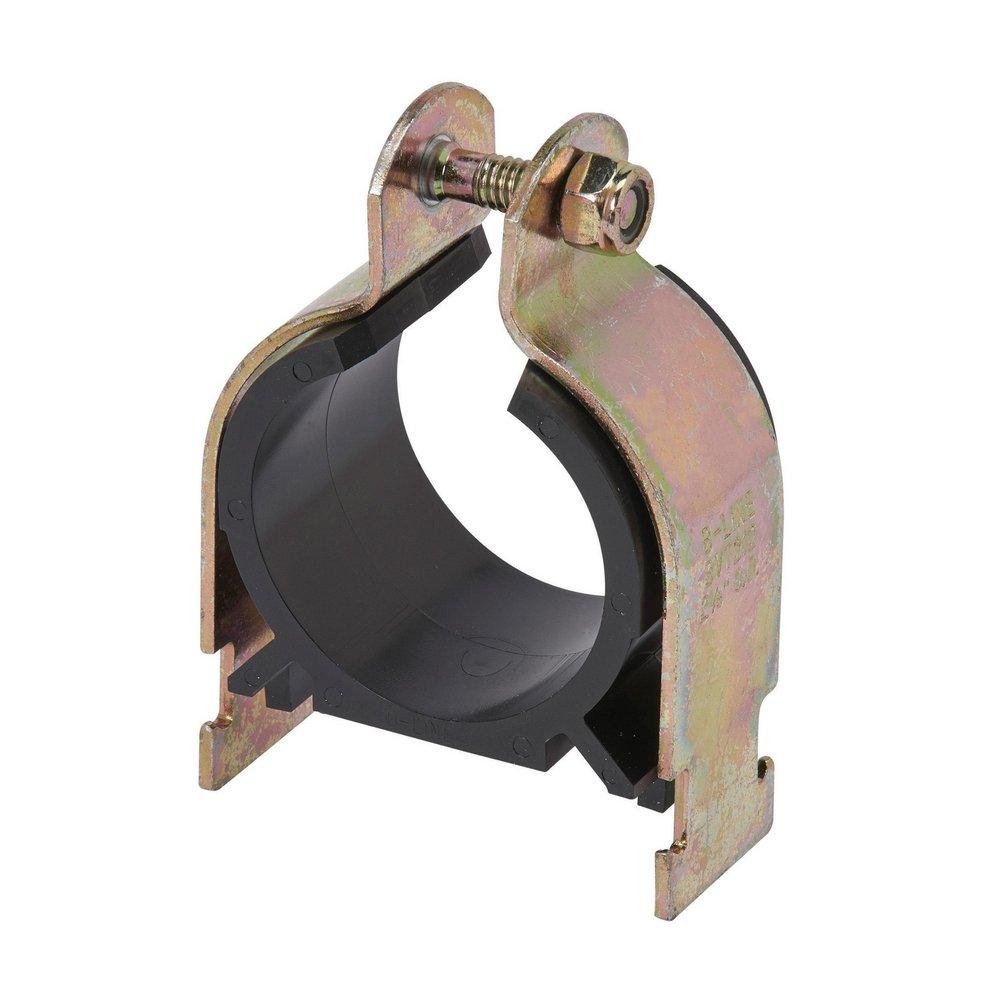 Eaton B-Line Series Yellow Zinc Dichromate Yellow Zinc Chromate Carbon Steel Yellow Zinc Dichromate Strut Pipe Clamp 