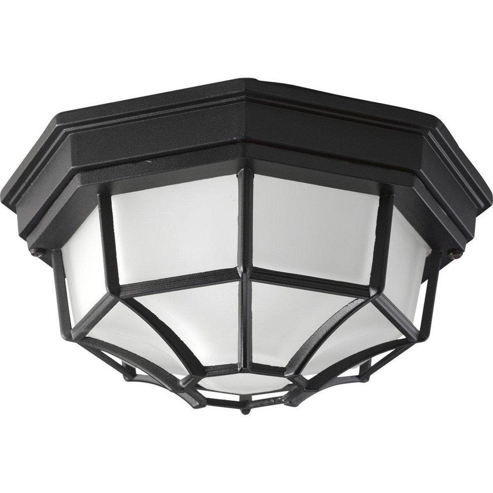 Homestyle Lighting Black 2-Light Die-Cast Ceiling Light Fixture 