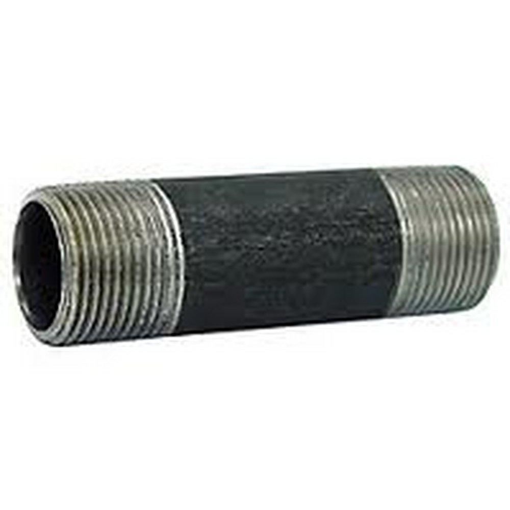 1/4 in. Schedule 80 Extra Heavy Global Black Carbon Steel Seamless Nipple 