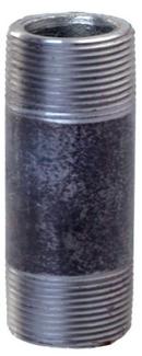 6 in. Threaded Global Black Carbon Steel Ready Cut Pipe 