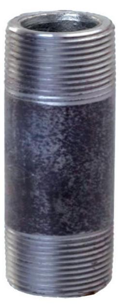 1-1/2 x 18 in. MPT Schedule 40 Welded Black Carbon Steel Ready Cut Pipe