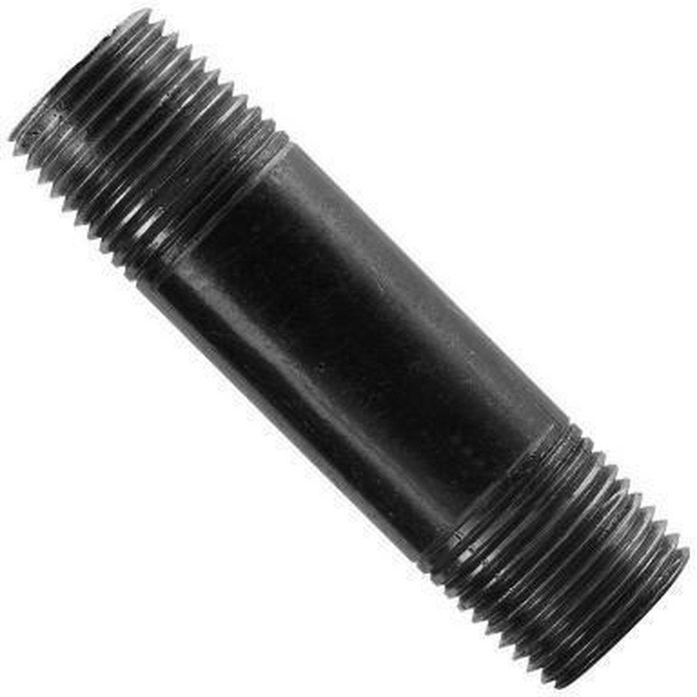 3/8 in. Schedule 80 Extra Heavy Global Black Carbon Steel Seamless Nipple 