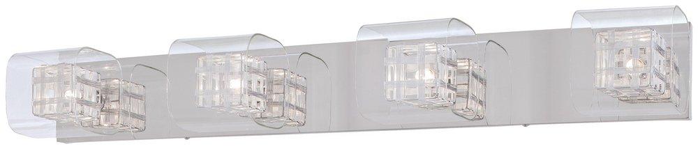 George Kovacs Polished Chrome 4-Light Bathroom Vanity Light 
