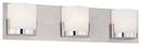 George Kovacs Polished Chrome 50W 3-Light 2-Pin Base Xenon Bath Bar Light 
