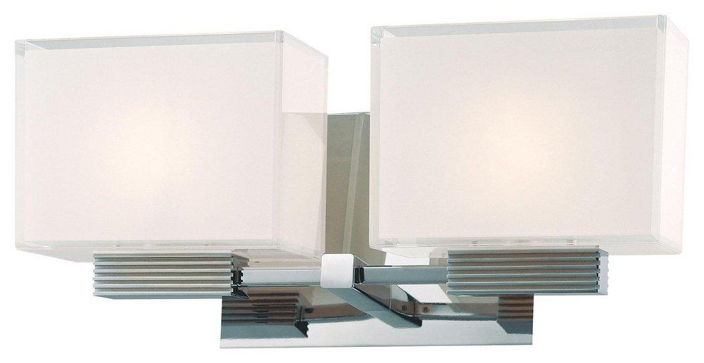 George Kovacs Polished Chrome 3-Light Double Loop Xenon Bath Light 