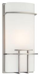 George Kovacs Brushed Nickel 1-Light 60W Wall Sconce 