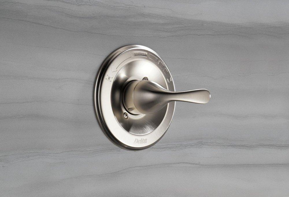 Delta Faucet Stainless Single Handle Shower Faucet Trim Only 