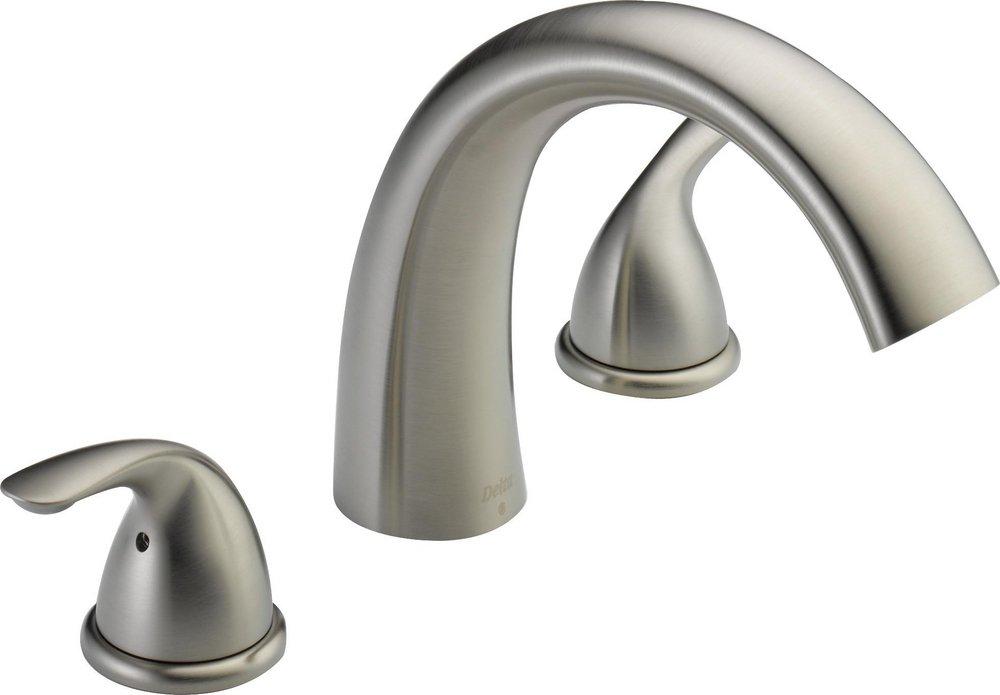 Delta Faucet Brilliance&reg; Stainless Two Handle Roman Tub Faucet Trim Only 