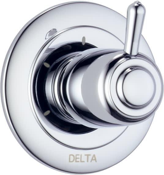 Delta Faucet Chrome 3 Setting Single Handle Metal Diverter Trim 