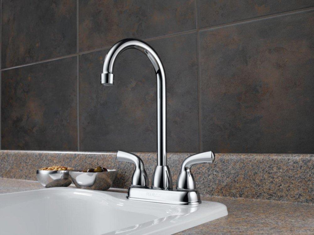 Delta Faucet Chrome Two Handle Lever Bar Faucet 