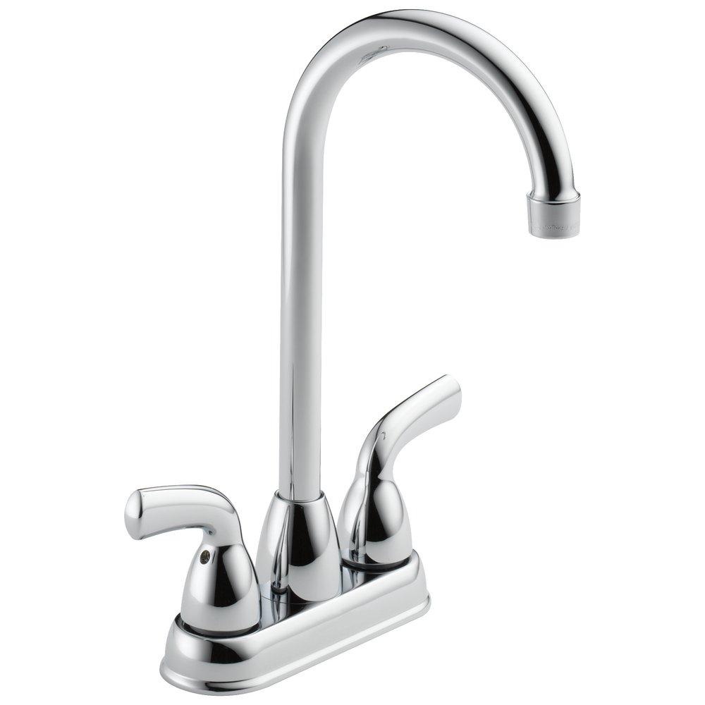Delta Faucet Chrome Two Handle Lever Bar Faucet 