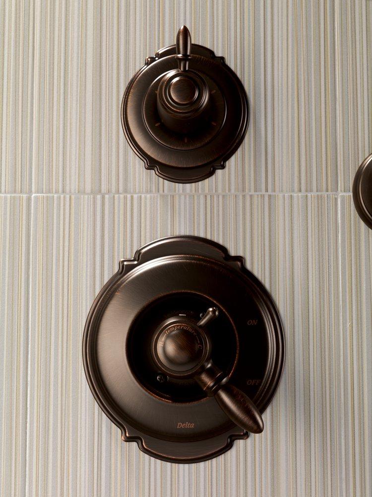 Delta Faucet Venetian Bronze 6 Setting Single Handle Diverter Trim 
