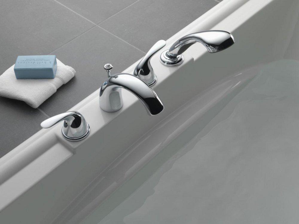 Delta Faucet Chrome Two Handle Roman Tub Faucet Trim Only 
