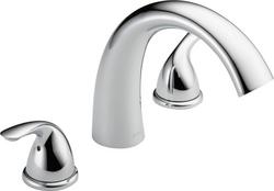 Two Handle Roman Tub Faucet in Chrome (Trim Only)