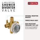 Delta Faucet MIPS x Sweat Diverter Rough Valve 