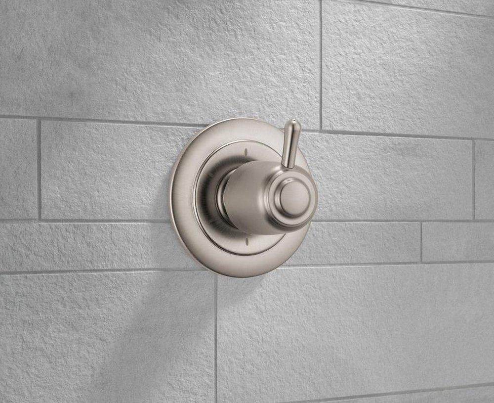 Delta Faucet Brilliance&reg; Stainless 6 Setting Single Handle Zinc Diverter Trim 