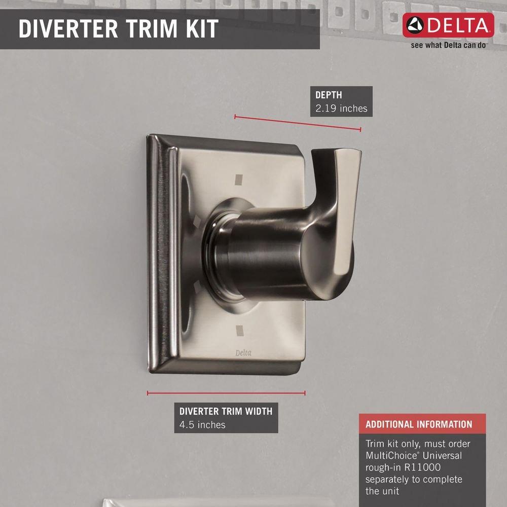 Delta Faucet Brilliance Stainless Single Handle Bathtub & Shower Faucet (Trim Only) 