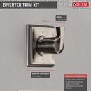 Delta Faucet Brilliance Stainless Single Handle Bathtub & Shower Faucet (Trim Only) 